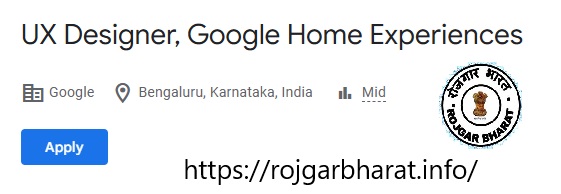 Google UX Designer, Google Home Experiences Recruitment 2025